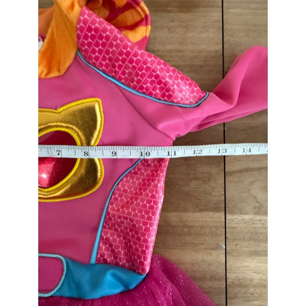 Disney SuperKitties Ginny Costume Dress Hooded Tutu Pink Orange 2T 3013
